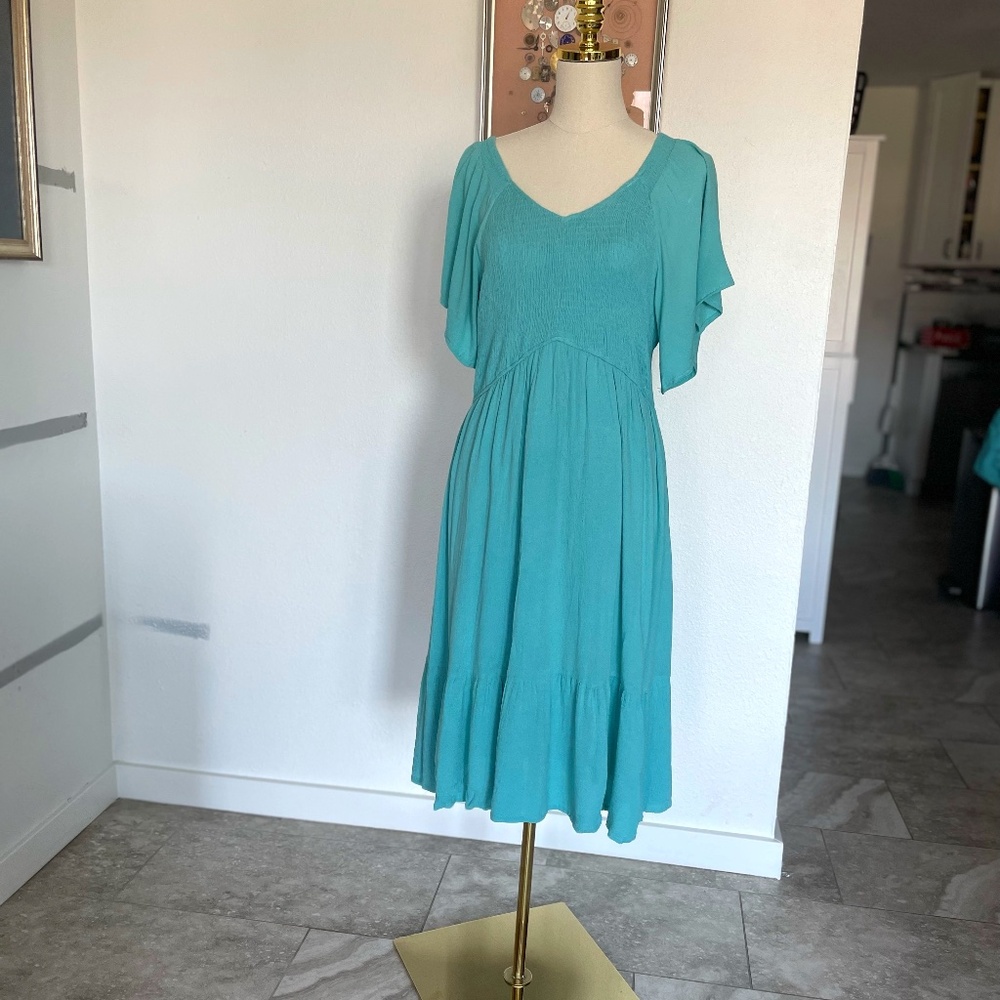 Turquoise women's dress